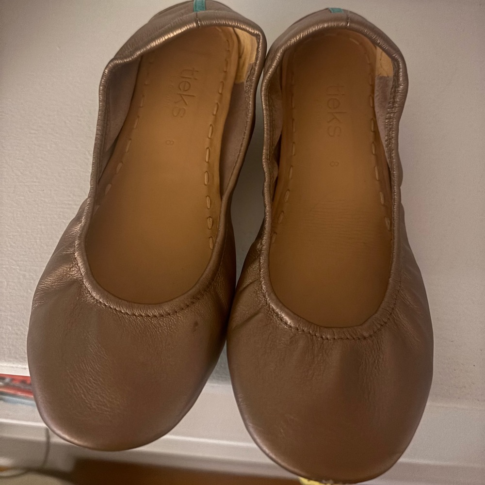 Rose gold Tieks - like new